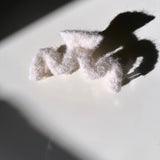 Scandi Wavy Wool Hair Claw Clip