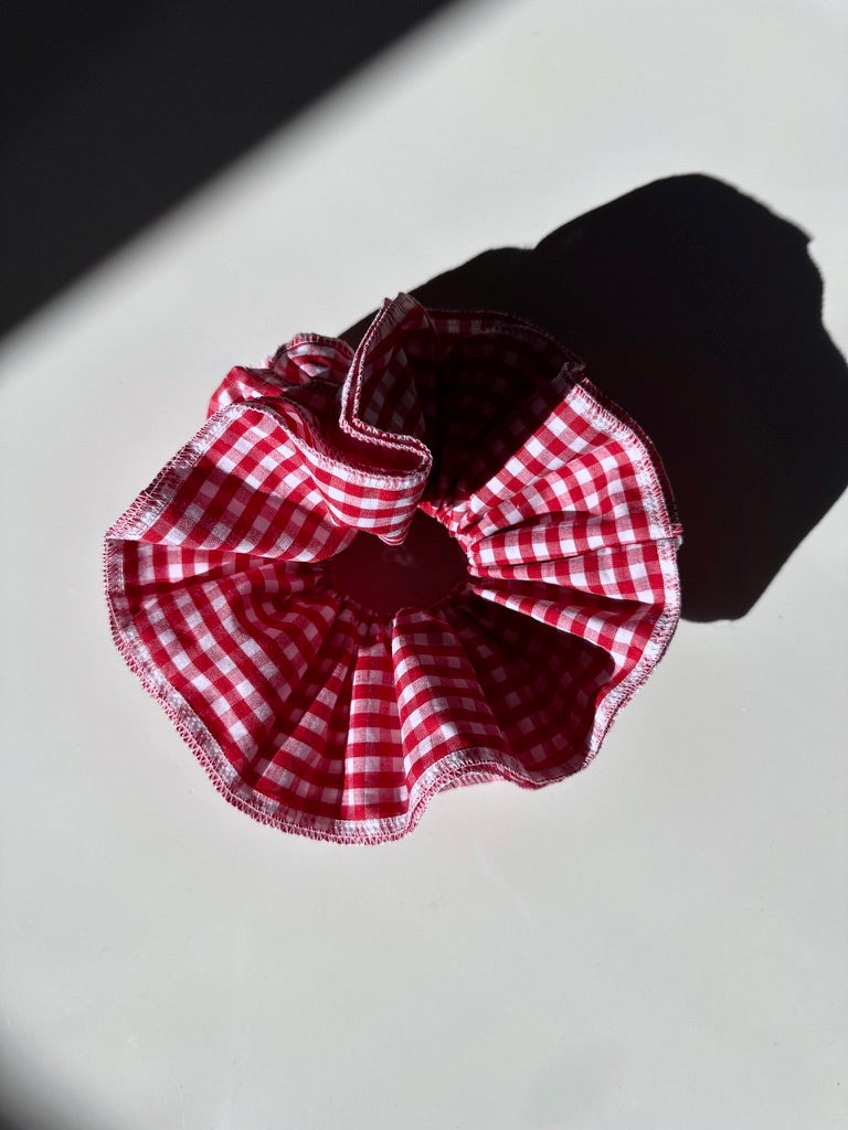 Giant Plaid Scrunchie