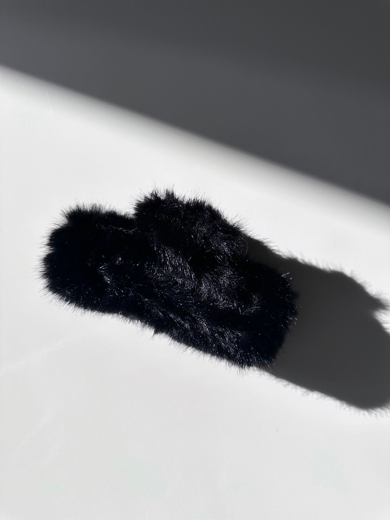 Giant Fluffy Vegan Fur Square Claw Hair Clip