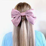 Handmade Perfect Satin Hair Bow Barrette