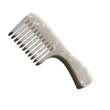 Wide Tooth Handle Acetate Hair Comb | Eco-Friendly