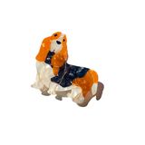 Hand-painted Basset Hound Dog Claw Hair Clip | Eco-Friendly