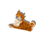 Hand-painted Shiba Inu Dog Hair Clip | Eco-Friendly