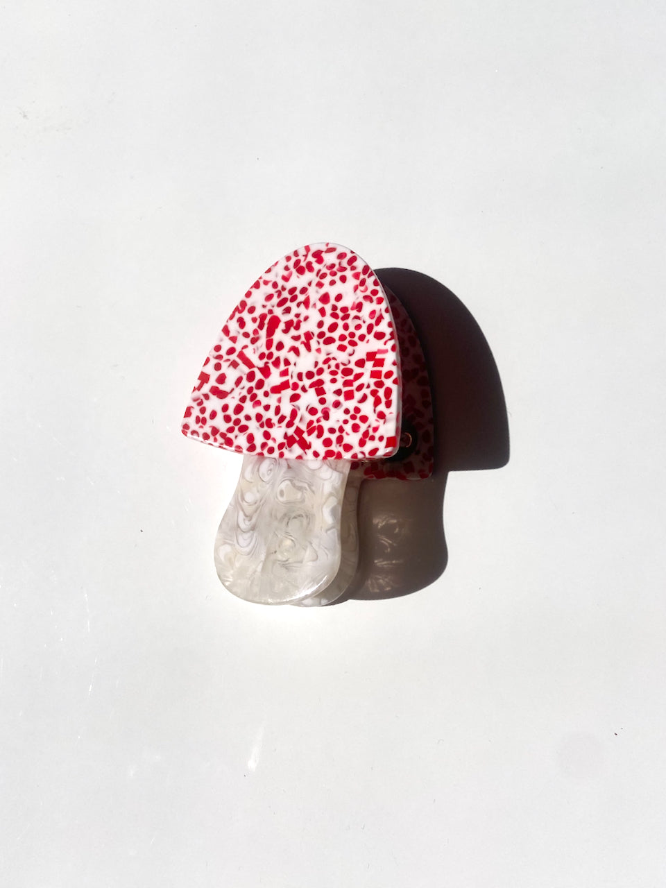 Hand-painted Toadstool Claw Hair Clip | Eco-Friendly