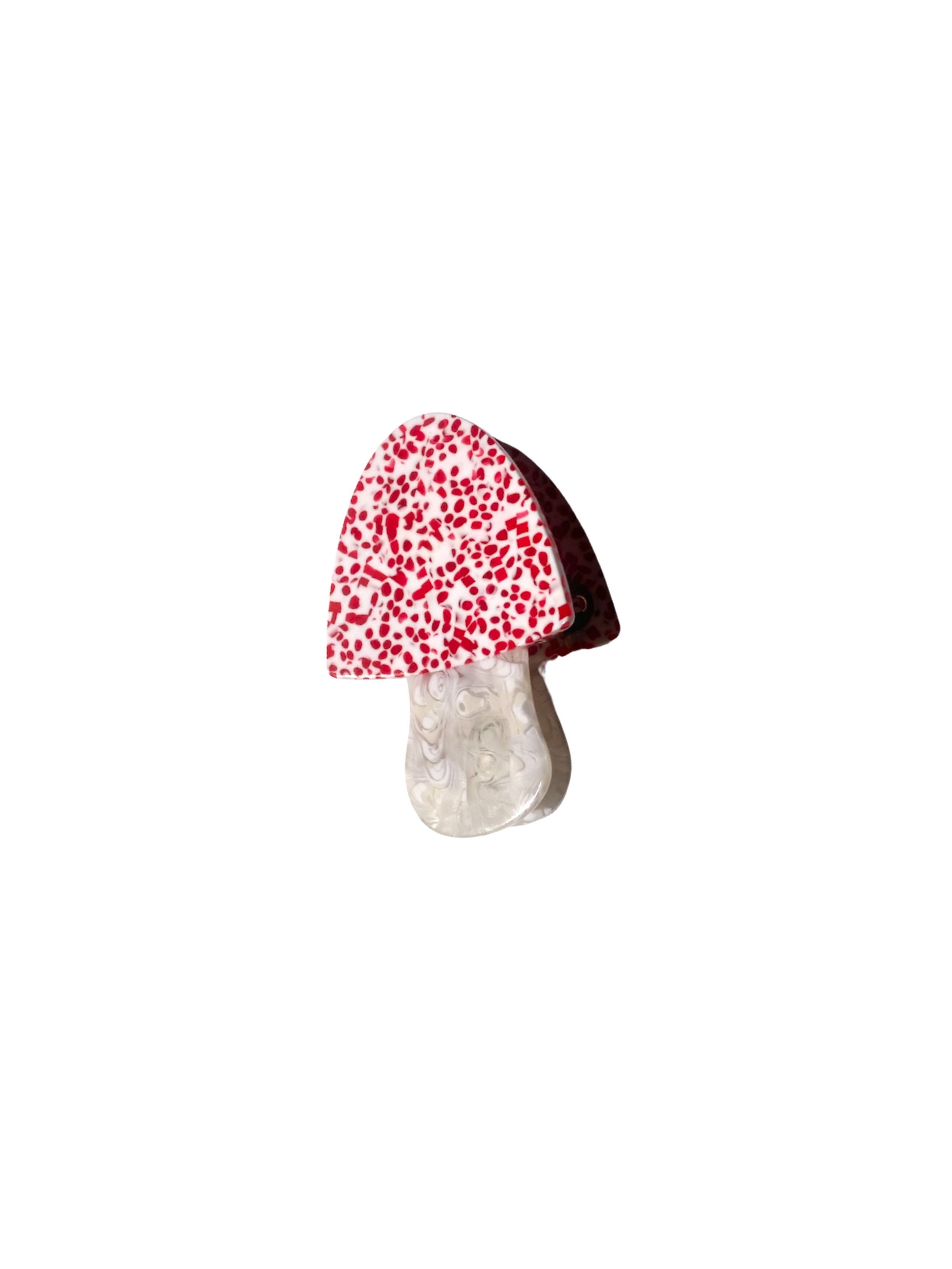 Hand-painted Toadstool Claw Hair Clip | Eco-Friendly