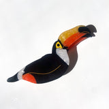 Hand-painted Toucan Bird Claw Hair Clip | Eco-Friendly