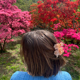 Hand-painted Cherry Blossom Flower Claw Hair Clip | Eco-Friendly