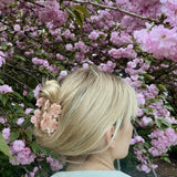 Hand-painted Cherry Blossom Flower Claw Hair Clip | Eco-Friendly