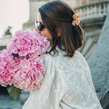 Hand-painted Cherry Blossom Flower Claw Hair Clip | Eco-Friendly