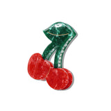 Hand-painted Cherry Fruit Claw Hair Clip | Eco-Friendly