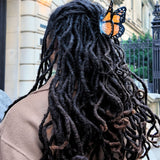 Hand-painted Monarch Butterfly Claw Hair Clip | Eco-Friendly
