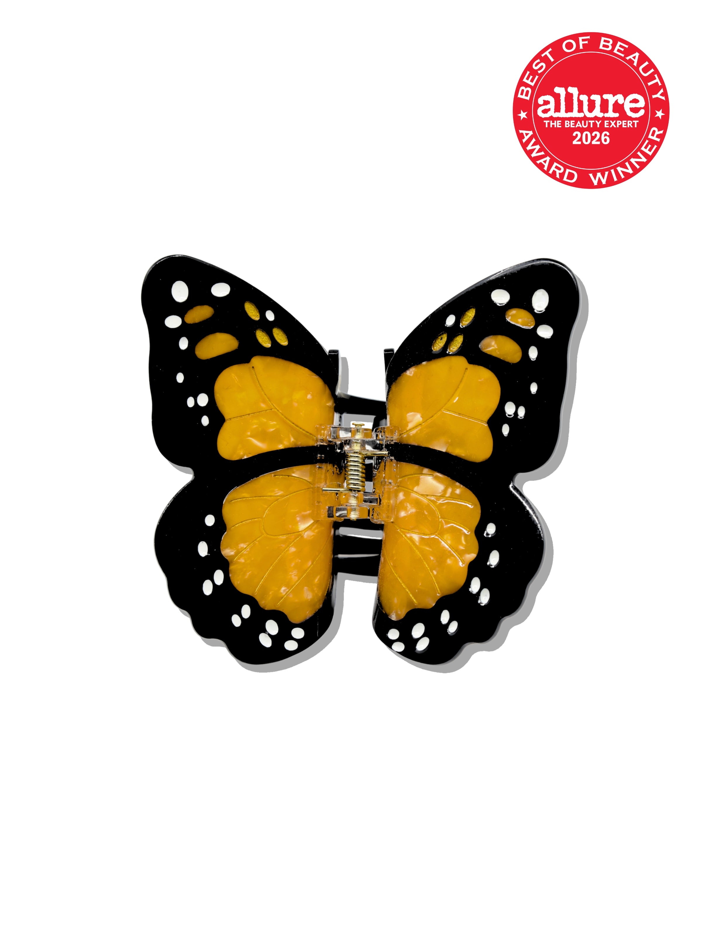 Hand-painted Monarch Butterfly Claw Hair Clip | Eco-Friendly
