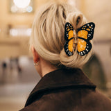 Hand-painted Monarch Butterfly Claw Hair Clip | Eco-Friendly