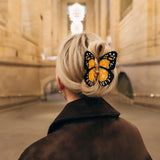 Hand-painted Monarch Butterfly Claw Hair Clip | Eco-Friendly