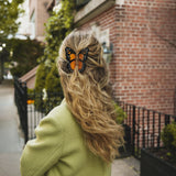 Hand-painted Monarch Butterfly Claw Hair Clip | Eco-Friendly