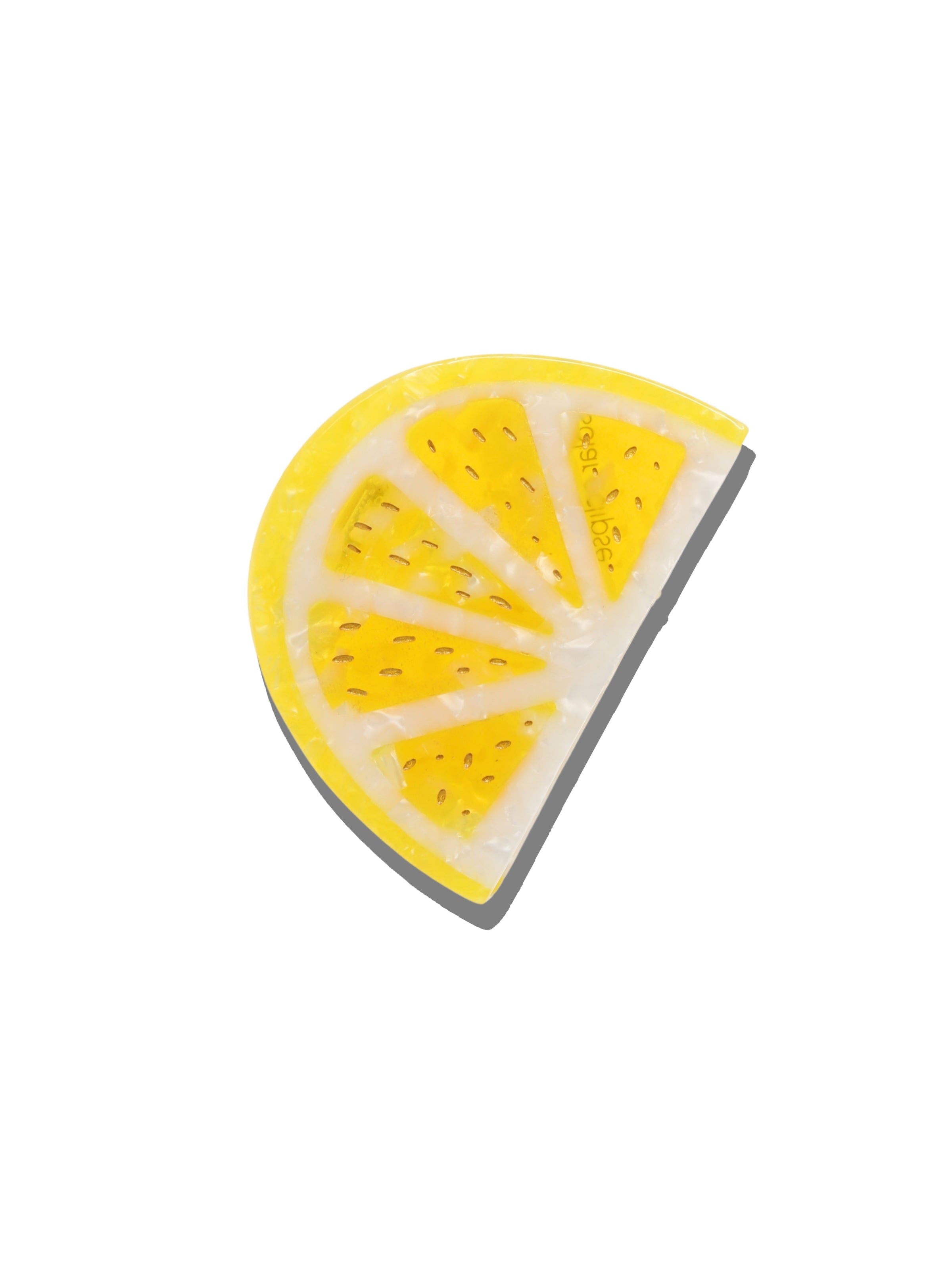 Hand-painted Citrus Slice Claw Hair Clip | Eco-Friendly