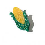 Hand-painted Corn Claw Hair Clip | Eco-Friendly