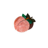 Hand-painted Peach Claw Hair Clip | Eco-Friendly