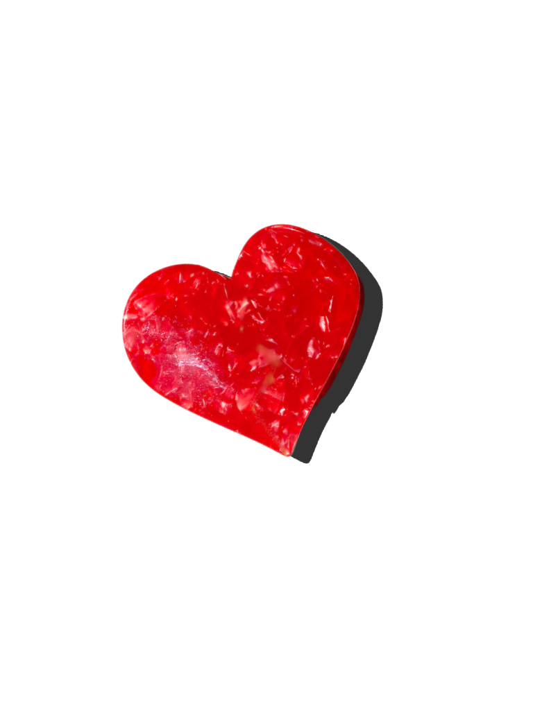 Handmade Heart Hair Claw Clip - Limited Edition