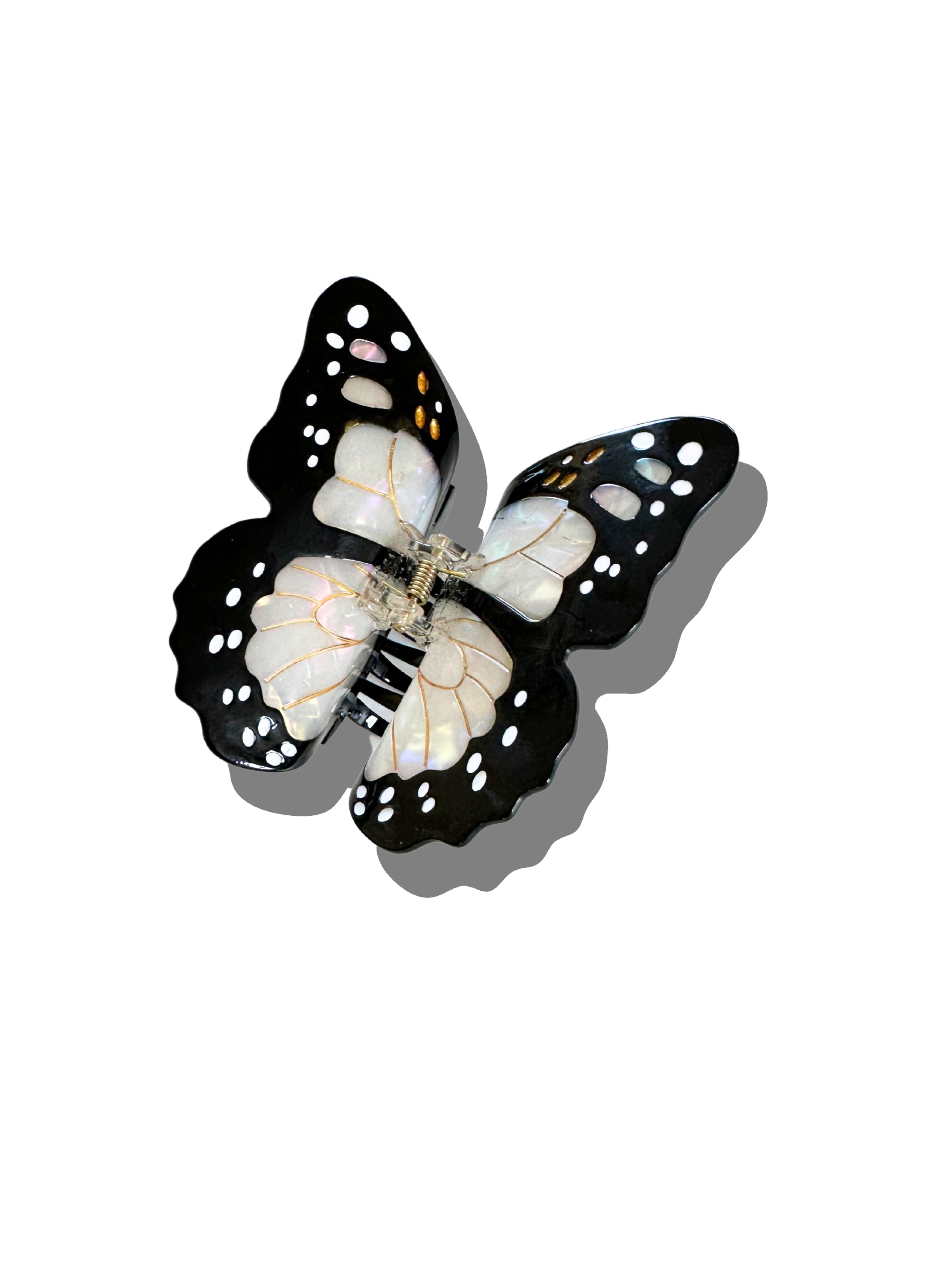 Hand-painted Monarch Butterfly Claw Hair Clip | Eco-Friendly