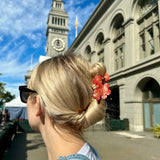 Hand-painted Cherry Blossom Flower Claw Hair Clip | Eco-Friendly