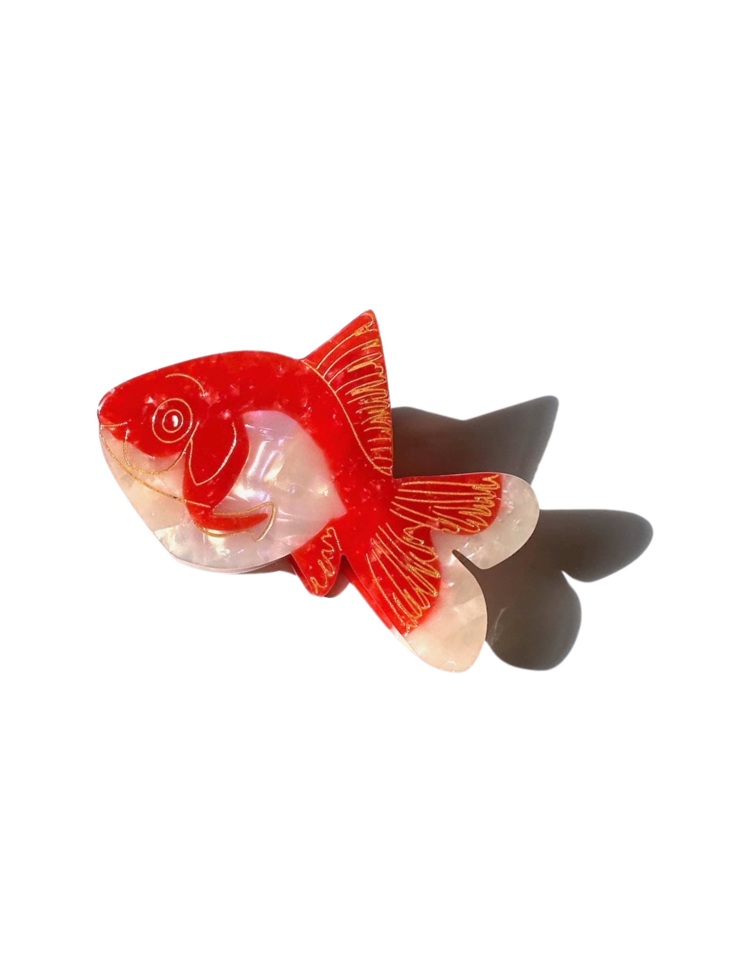 Hand-painted Goldfish Claw Hair Clip | Eco-Friendly