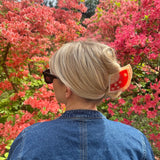 Hand-painted Blossom Fan Claw Hair Clip | Eco-Friendly