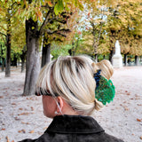 Hand-painted Peacock Bird Claw Hair Clip | Eco-Friendly