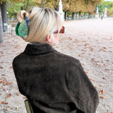 Hand-painted Peacock Bird Claw Hair Clip | Eco-Friendly