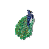 Hand-painted Peacock Claw Hair Clip | Eco-Friendly