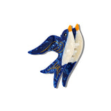 Hand-painted Swallow Bird Claw Hair Clip | Eco-Friendly
