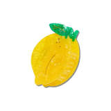 Hand-painted Lemon Fruit Claw Hair Clip | Eco-Friendly