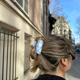 Hand-painted Blue Skies Cloud Claw Hair Clip | Eco-Friendly