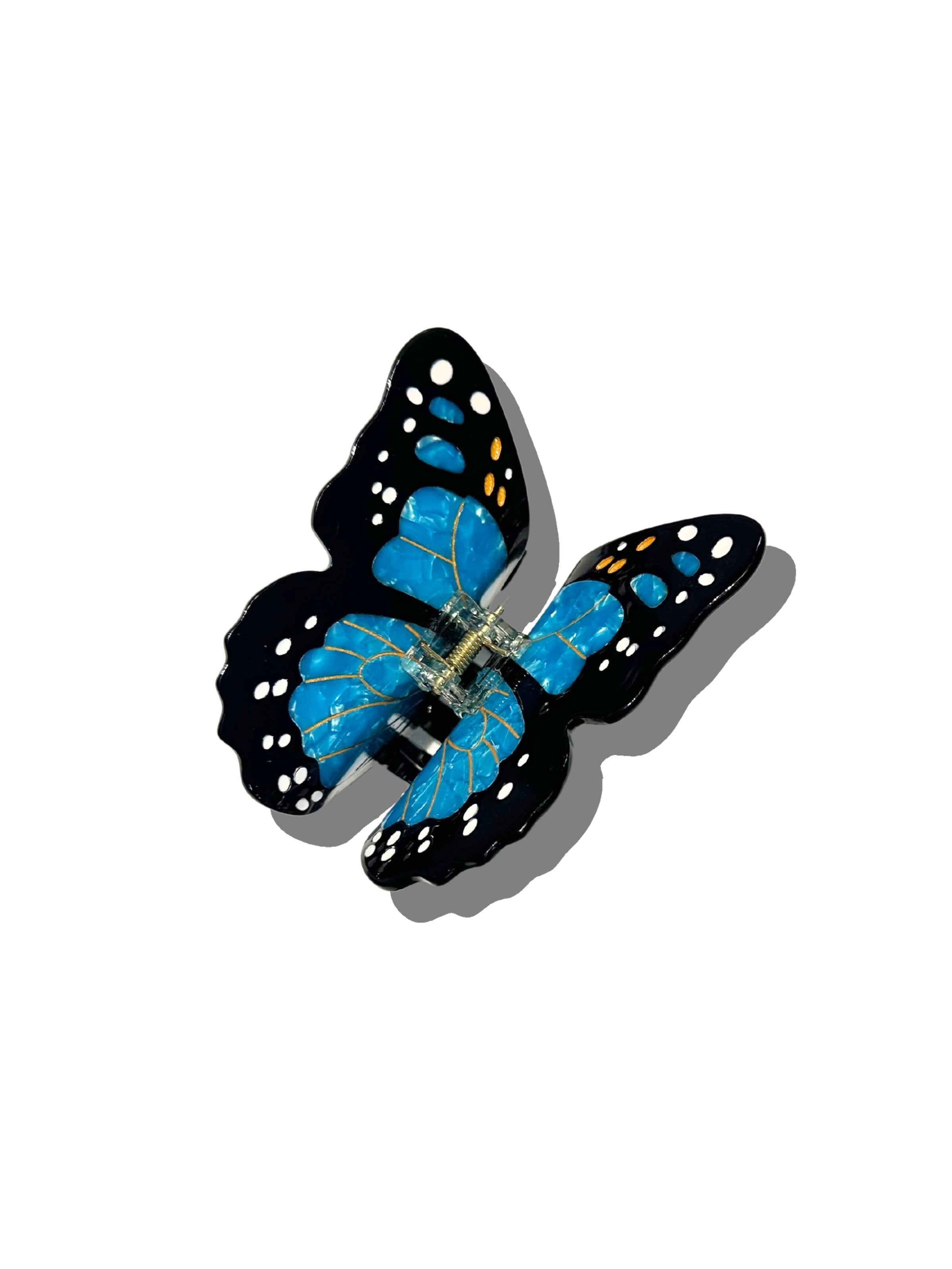 Hand-painted Monarch Butterfly Claw Hair Clip | Eco-Friendly