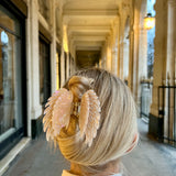 Hand-painted Angel Wings Claw Hair Clip