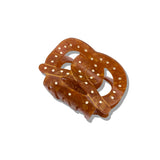 Hand-painted Pretzel Hair Claw Clip | Eco-Friendly