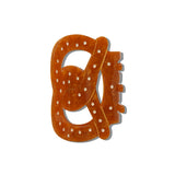 Hand-painted Pretzel Hair Claw Clip | Eco-Friendly