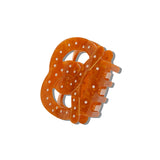 Hand-painted Pretzel Hair Claw Clip | Eco-Friendly