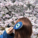 Hand-painted Evil Eye Amazing Hair Day Brush | Eco-Friendly