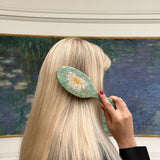 Hand-painted Waterlily Acetate 2-1 Daily Hair Brush | Eco-Friendly