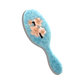 Hand-painted Cherry Blossom Acetate 2-1 Hair Brush | Eco-Friendly