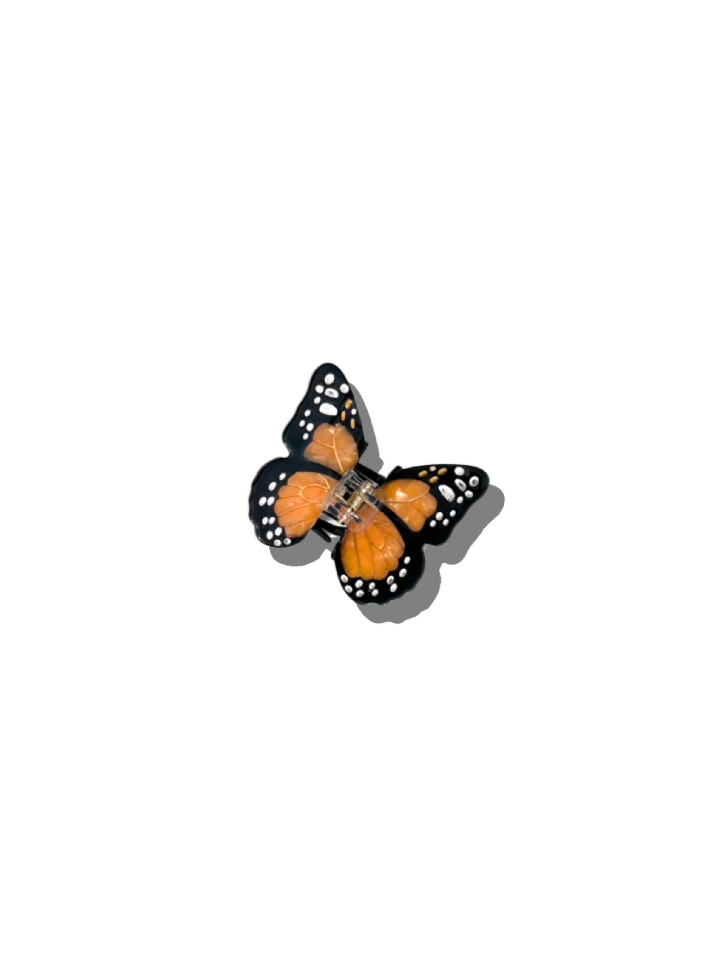 Hand-painted Mini Monarch Butterfly Claw Hair Clip | Eco-Friendly