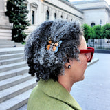 Hand-painted Mini Monarch Butterfly Claw Hair Clip | Eco-Friendly