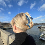 Hand-painted Blue Whale Hair Claw Clip | Eco-Friendly