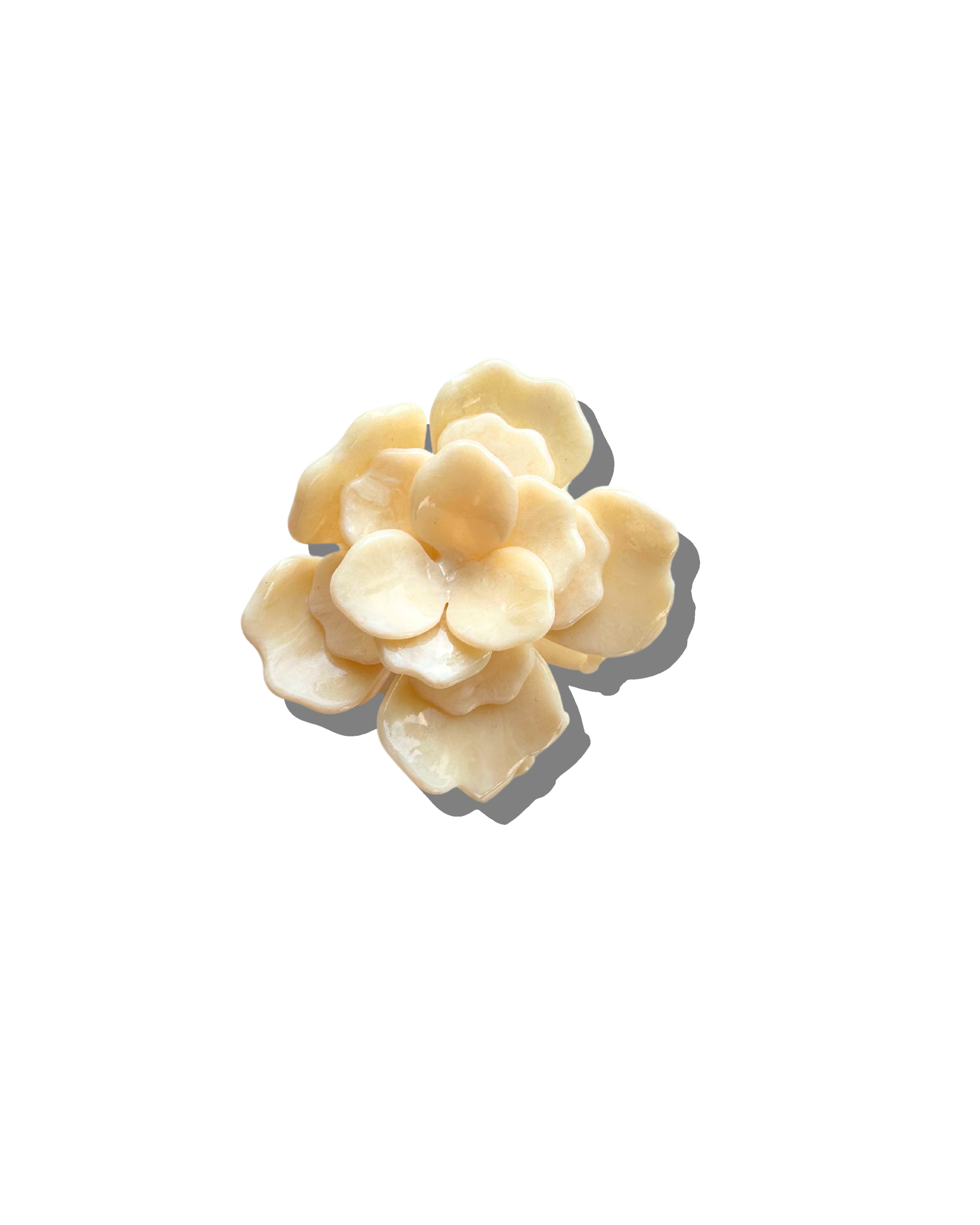 Handmade Origami Gardenia Flower Claw Hair Clip