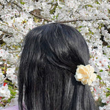 Handmade Origami Gardenia Flower Claw Hair Clip