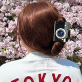 Hand-painted Camera Claw Hair Clip | Eco-Friendly