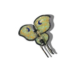 Hand-painted Luna Moth Claw Hair Clip | Eco-Friendly