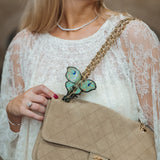 Hand-painted Luna Moth Claw Hair Clip | Eco-Friendly