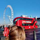 Hand-painted London Bus Claw Hair Clip